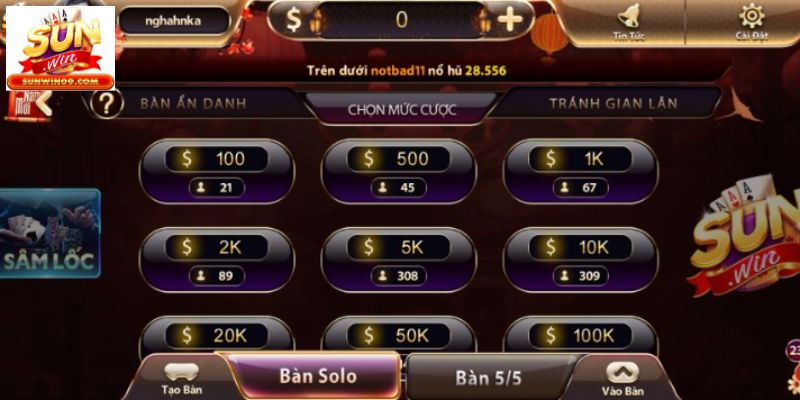 Kinh nghiệm chơi game bài Trên Dưới tại nhà cái Sunwin